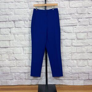 Zara Cobalt Blue Pleated Ankle Pants